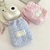 Ins  Drawstring Bag Heart Handbag Women Wallets Portable Travel Cosmetic Makeup Lipstick Storage Bag Camera Organizer