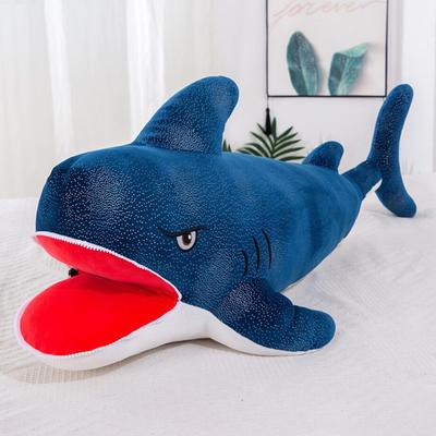 Aquarium Animal Ferocious Shark Children Plush Toy Sea Stuffed Zipper Mouth