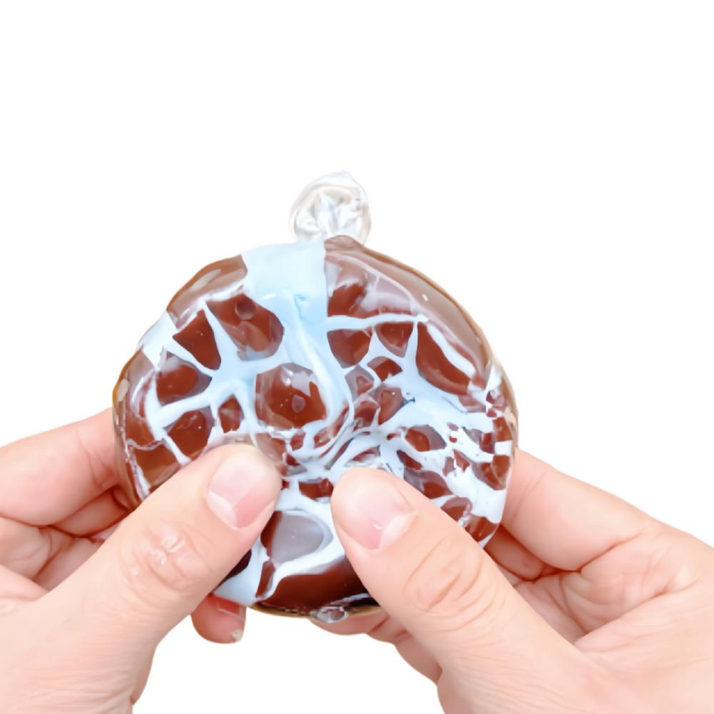 Matcha Mint Chocolate Handmade Ball Anti Stress Squeeze Sensory Fidget Toy Cracking Wax Ball Soft Decompression Toys 1pcs