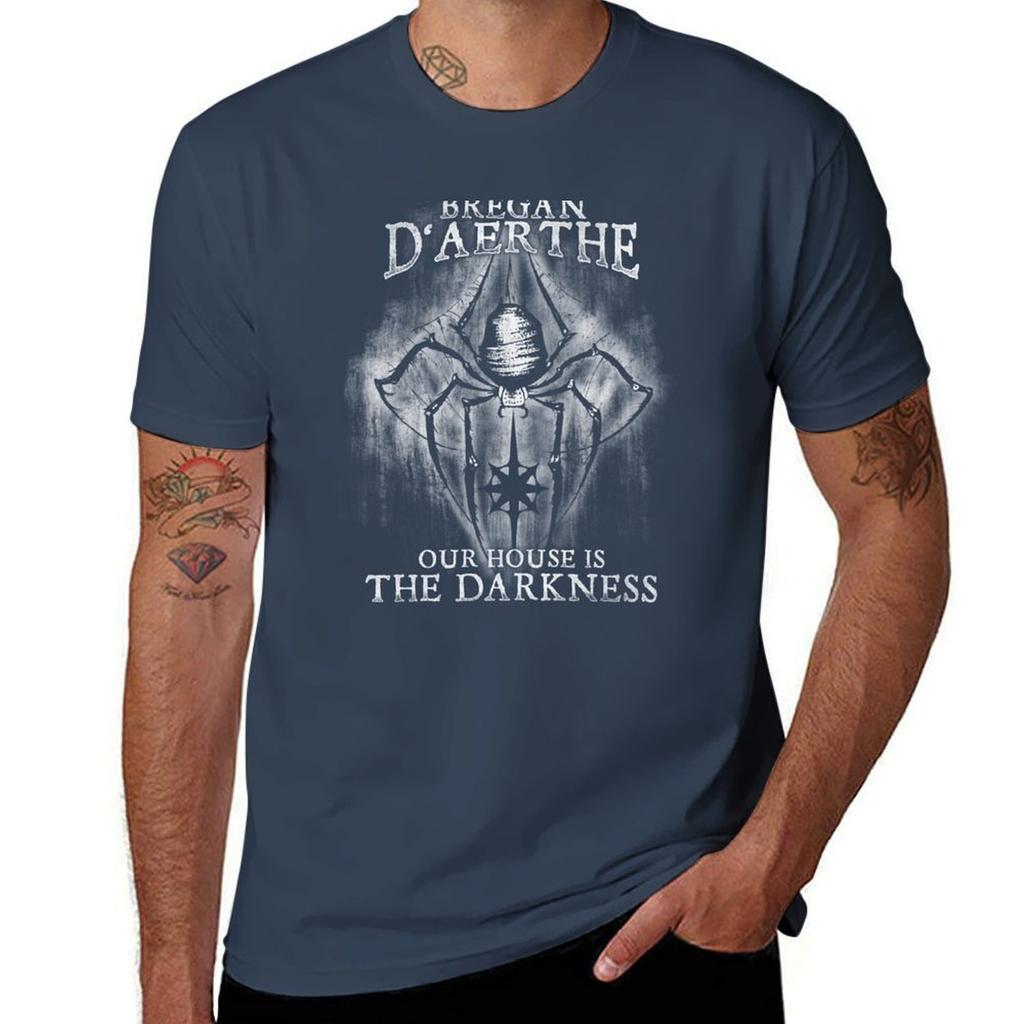 Bregan D'aerthe Unser Haus ist Dunkelheit Drow Söldner Menzoberranzan Jarlaxle Die Unterwelt T-Shirt Bluse schwarz Herren T-Shirts