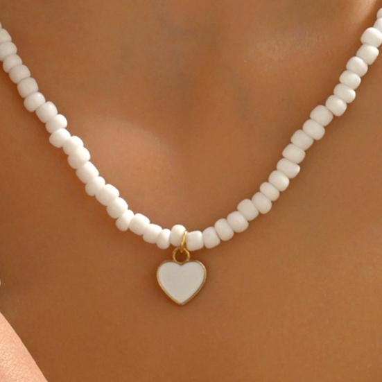 2Pcs/Set Women Necklace Bracelet Faux Pearl Decor Geometric Design Adjustable Length Rose Golden Necklace Wristband Set