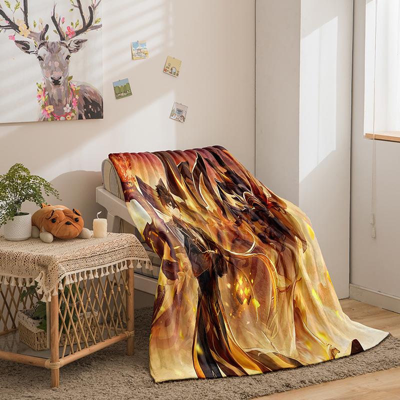 Cartoon Original God Series Double-Sided Flannel 3D Digital Printing Blanket Blanket