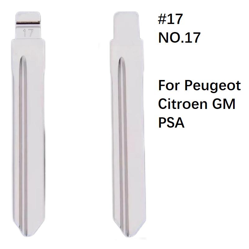 Replacement Car Key HU83 VA2 NE72 SX9 Uncut Blank Remote Flip Blade For Peugeot 301 307 408 Citroen C2 C3 C4L C5 Renault Triumph 10 Pcs