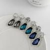 SHIXIN New Trendy Irregular Acrylic Rhinestone Pendant Earrings for Women Simple Geometric Hanging Drop Earrings Jewelry Gifts
