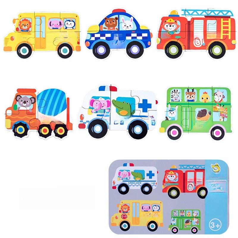 

Wooden Animal Puzzle Board With Ocean And Dinosaur Scenes For Kids Educational Play HappyTraffic