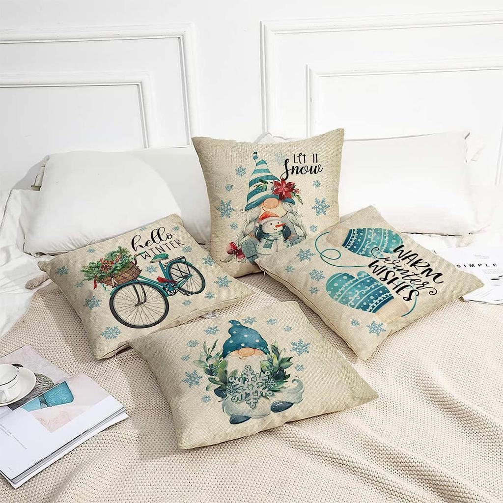 New Christmas Combination Pillowcase Home Sofa Decoration Cushion Pillowcase
