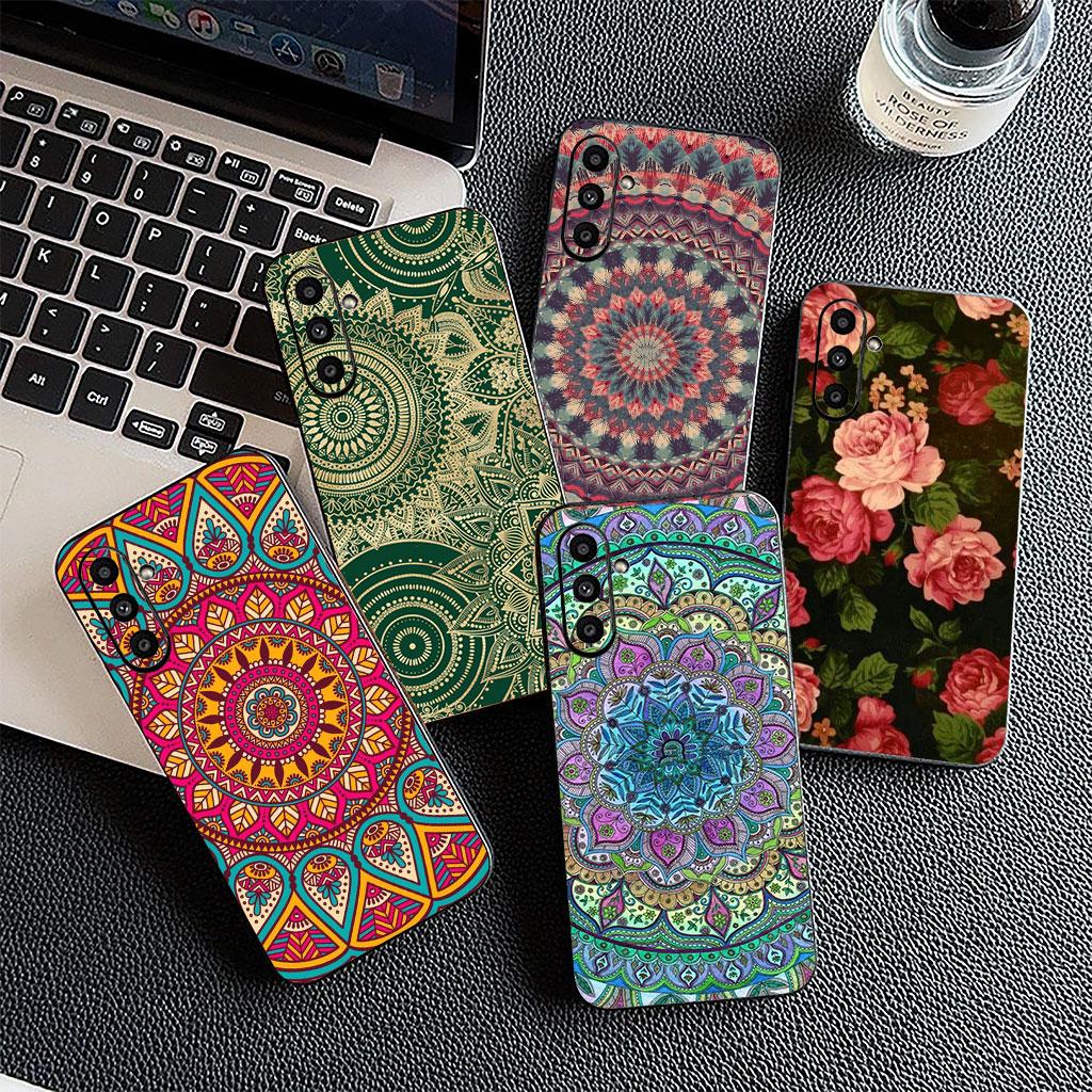 Floral Paisley Mandala Flower Texture Rose for Samsung Galaxy A05 A06 A14 A50 A51 A52 A12 A13 A23 A70 A07 A25 A26 M53 A56 Case