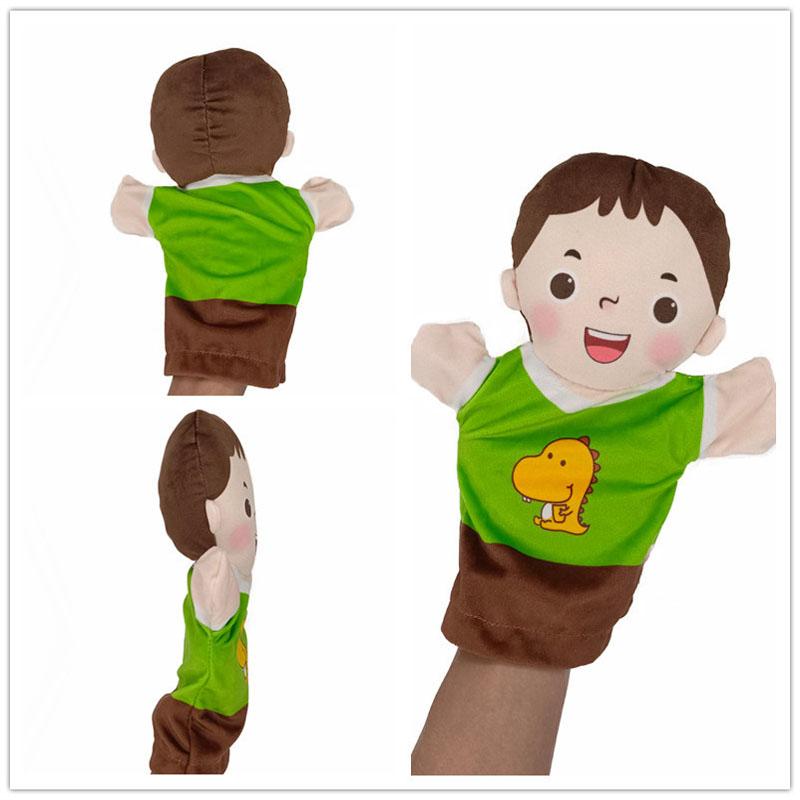 25cm Family Hand Puppet Set, Plush Role Play Puppets, Parent-Child Interactive Educational Game Toys