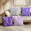 Lavender  Flowers Cushion Cover Soft Plush Throw Pillow Cover  DoubleSided Printed Cushion Case  Cozy Sofa  Home Decor