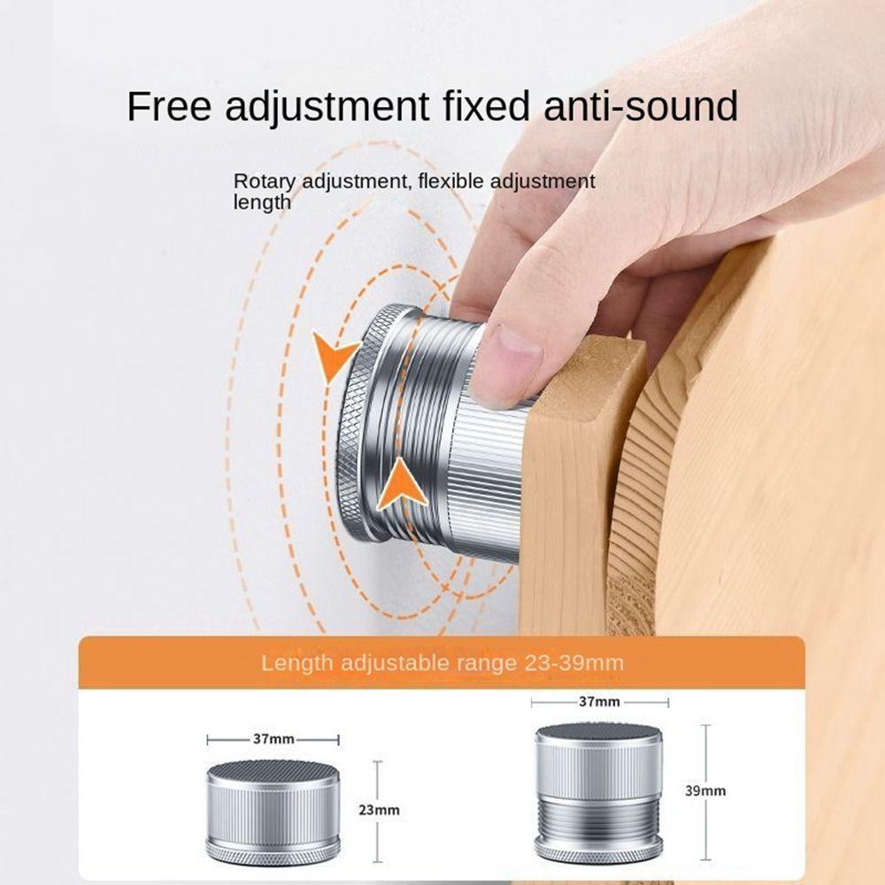 Aluminium Alloy Bed Stabilizer Wall Protective Self-adhesive Bedside Support Adjustable Anti-collision Bed Frame Anti Shake