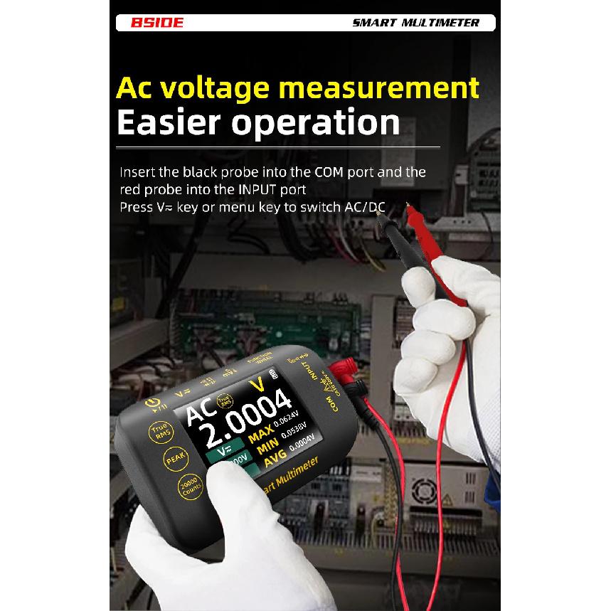 S450 Intelligent Digital Multimeter 20000 Counts Voltage Real-Time Waveform Recording Temperature Test Lithium Battery Voltmeter