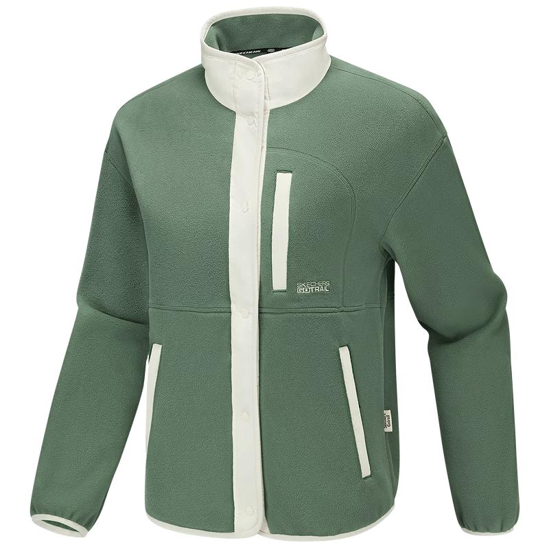 Skechers Women s Winter Color-Block Fleece Sport Jacket M