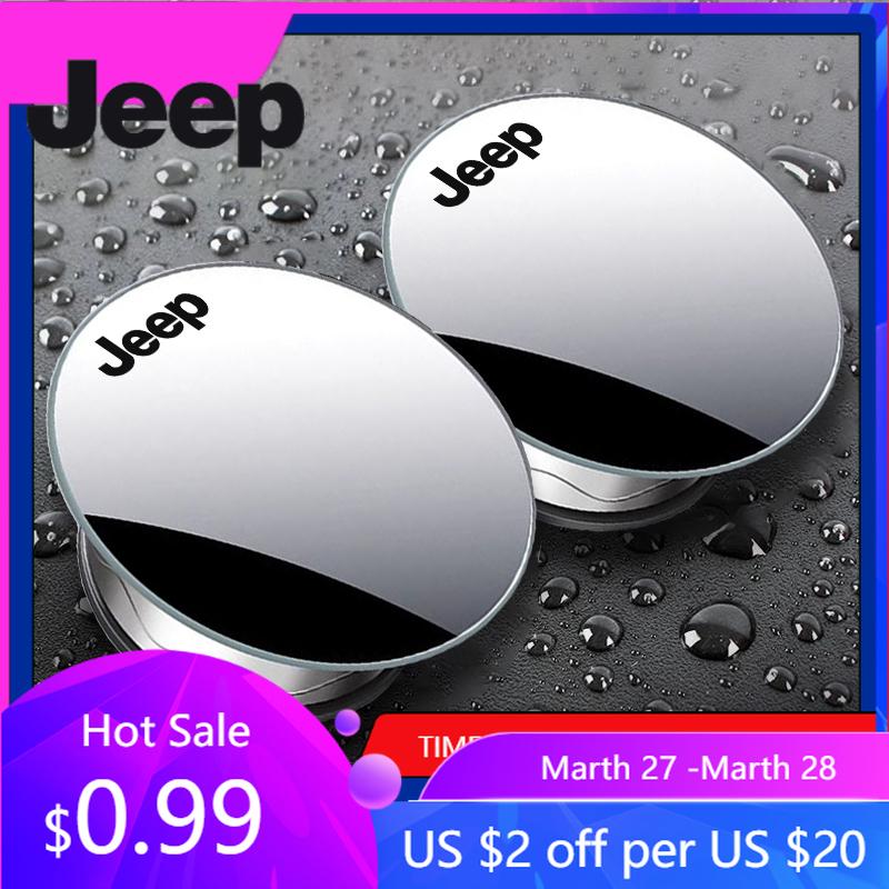 For Jeep Car Rearview Mirror Reverse 360 ° Assist Convex Mirror For Jeep Grand Cherokee Wrangler JK Gladiator Compass Renegad