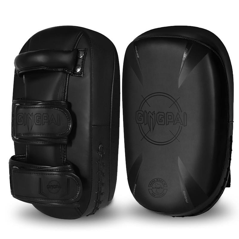Professional Curved Kick Shield Muay Thai Boxing Training PU Leather Heavy Duty Leg Target Adults
