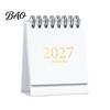 Academic Year Desktop Planner 2027-2028 Mini Standing Flip Desk Calendar, 18 Month from Jan. Cute Stationery for 2027 to Jun. 2028, Pocket Size