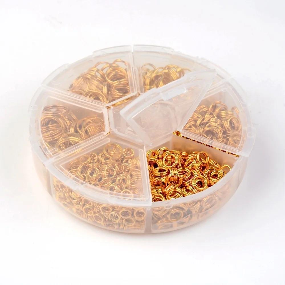 

4--10 мм позолоченные закрытые соединительные кольца ювелирные кольца соединительная петля для самостоятельной сборки ювелирных изделий аксессуары золотой