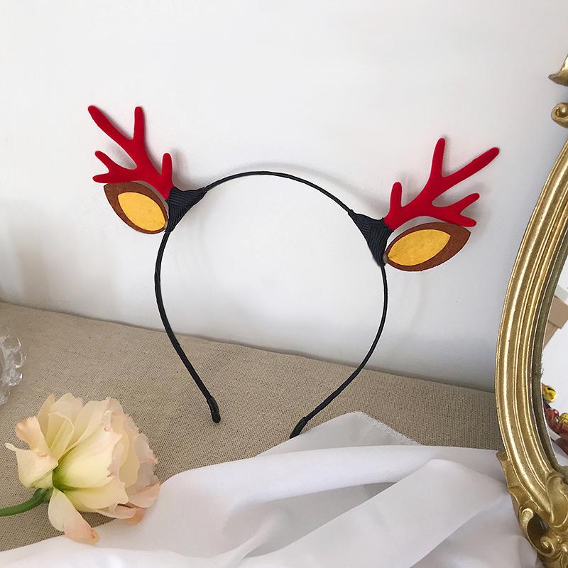 Christmas Elk Antler & Bell Fairy Headband: Festive Hair Accessory