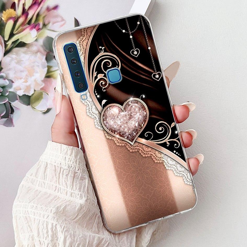 For Samsung Galaxy A7 A9 2018 Case New Fashion Flower Marble Soft Silicone Clear Phone Cover For Samsung A9 2018 SM-A920F Bumper