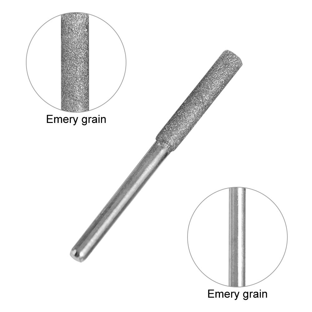 5pcs Cylindrical Burr Chainsaw Sharpener Stone Polishing Chainsaw File 4/4.8/5.5mm   Grinding Tools