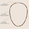 Tiger Eye Hematite Stainless Steel Toggle Necklace for Men [COAI]