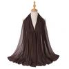 New Malaysia-Indonesia Pearl Chiffon Gypsy Hot Diamond Headscarf, Spring and Summer Long Ladies Hijab Scarf