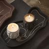 1 Pcs DIY Epoxy Resin Mold Cement Gypsum Abstract Human Body Lines Tray Storage Plaster Decoration Silicone Mold