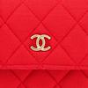Chanel 23C Kette Leder Gewebt Mini Schultertasche Damen Taschen Rot CD0104-B10061-NL806