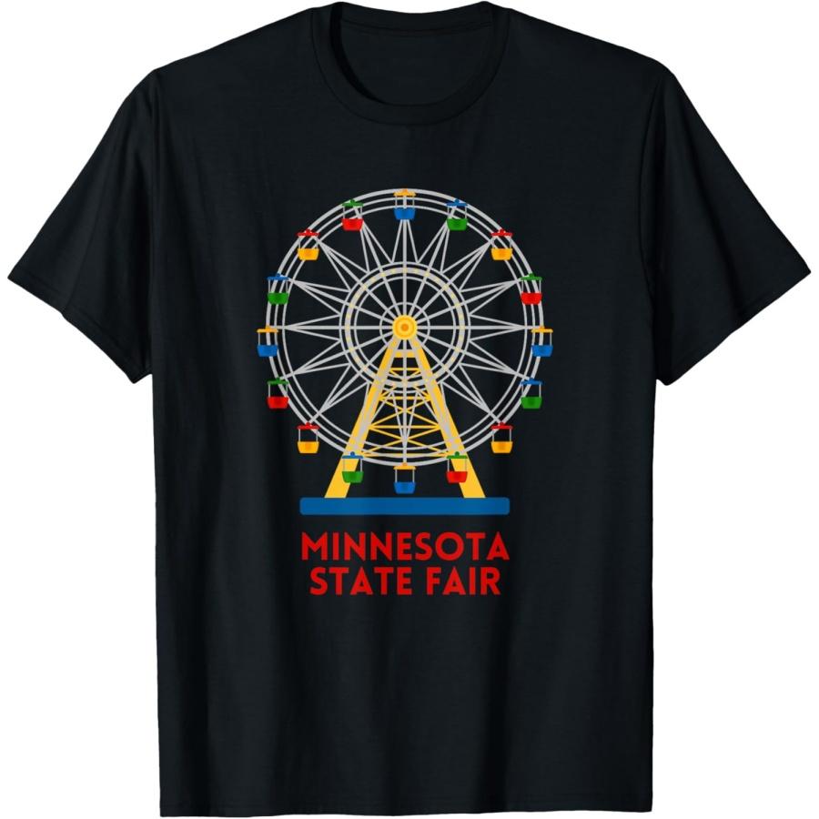 

Minnesota State Fair Ferris Wheel County Fair T-Shirt XXXXXL чорний