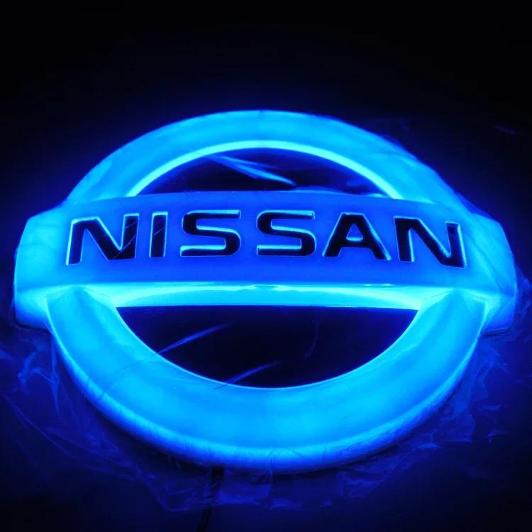 For Nissan MBQ04D Led Car Front Rear Emblem Badge Sticker for Nissan Sylphy Qashqai J11 Altima X-Trail T32 Juke Sentra Teana Almera Versa Note
