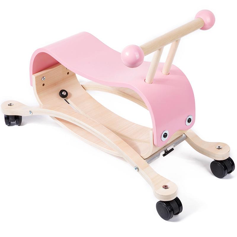 2-in-1 Wooden Rocking Horse & Stroller for Toddlers - Ideal Birthday Gift for Ages 1+