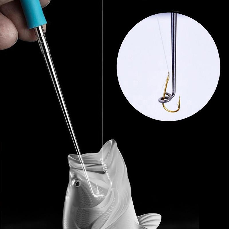 Fishing Blind Poking Fishhook Remover Deep Throat Stainless Steel Unhooking Remover Fish Extractor Deep Throat