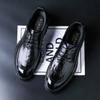 2025 Leather Shoes Men's Dress Business British Style Derby Shoes Top Cowhide Premium Wedding Dress Leather Shoes Black