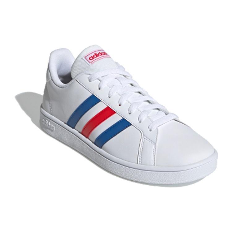adidas Grand Court Base 'White Blue Active Red' Men's EE7901