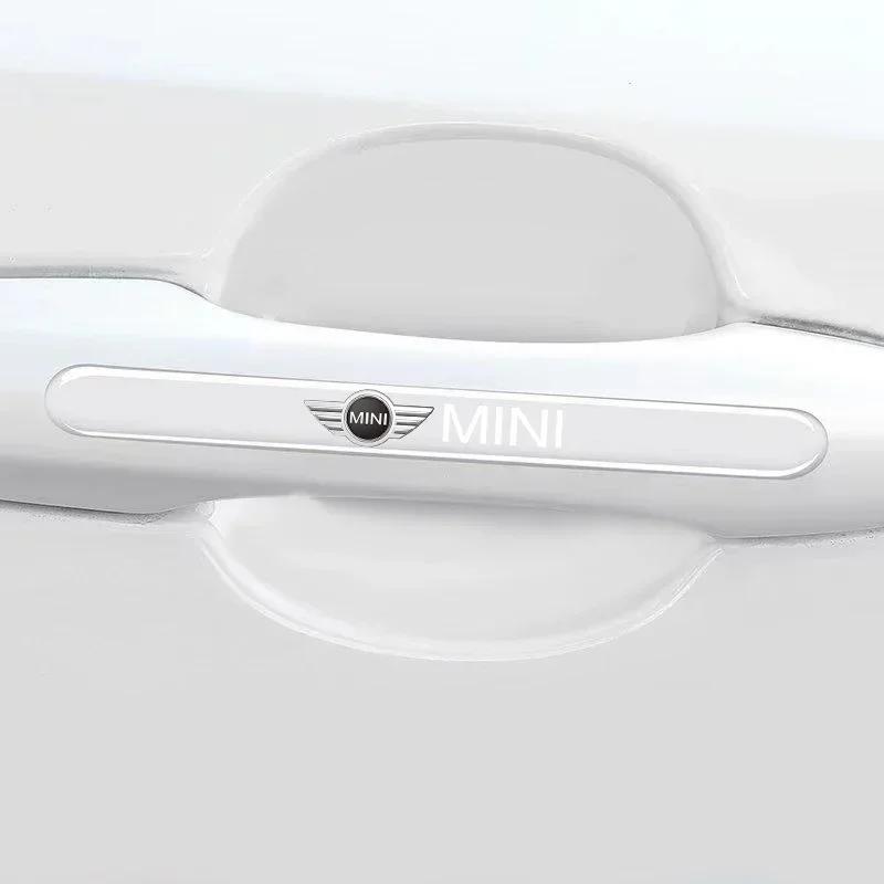 Transparent LOGO Anti-collision Decorative Sticker for Car Door Handle For BMW Mini Cooper R56 R50 F56 R60 2012 2013 2018 2019 Dymfu11