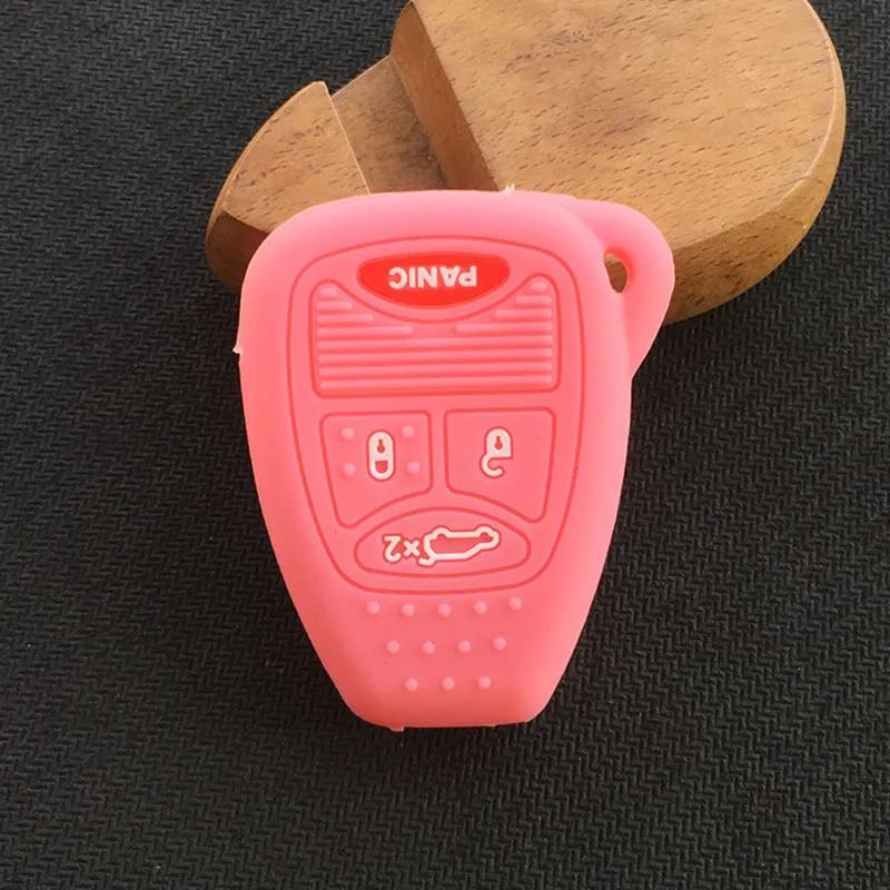 4 Buttons Silicone Flip Remote Key Case Shell For Dodge for Jeep Commander Grand Cherokee Chrysler Aspen 300 Fob Key