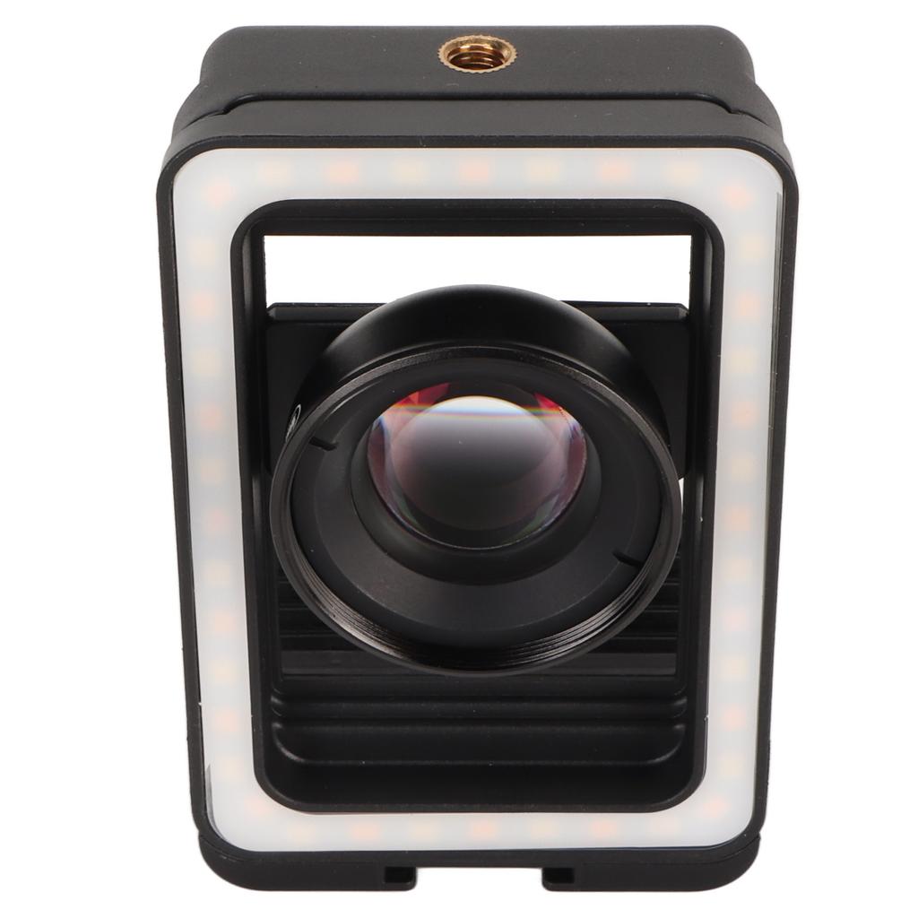 100mm Phone Macro Lens Universal Clip 4K HD Portable Phone Camera Macro Lens with LED Fill Light