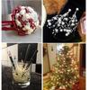 Plastic Resin Pearls String 60M Long Artificial Pearls Bead Strand For Handmade Craft Jewelry Making Wedding Bouquets