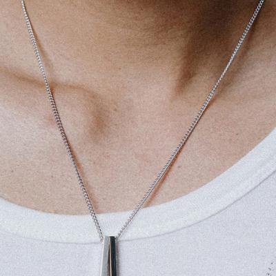 SCALETTO SCHWARZ WSM005 Einfache Zweistangen-Halskette