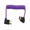 HangTon HDMI na HDMI 4K 8K 60p Kabel Pravý úhel Pletený Stočený pro Fotoaparát Panasonic Sony Canon Nikon ZCAM Monitor Atomos Ninja V SmallHD Blackmagic