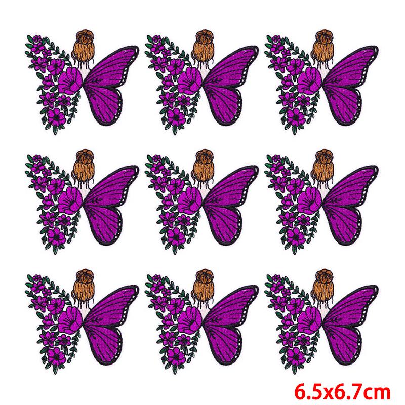 10 teile/los Stickerei Patch Eisen Auf Patches Für Kleidung Patches Auf Kleidung Jacken Dekor Applikation Nähen Liefert