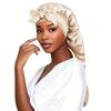 Satin Bow Tie Long Stocking Nightcap Headscarf for Long Hair Protection