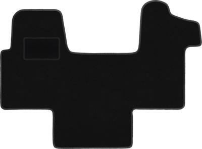 Black Velour Floor Mats For: Renault Master II Delivery Van (2010-)