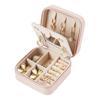 Jewelry Box Large Capacity Removable Partition Faux Leather Portable Flannel Interior Earrings Necklace Rings Organization Case Jewelry Organizer