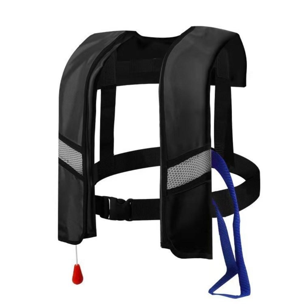 Safety Whistle Buoyancy Vest with Reflective Strips Fully Automatic Life Jacket  for Boating