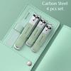 Carbon Steel Nail Clipper 4 Pcs Set Wholesale Nail Clippers Stainless Steel Toe Manicure Professional Toolkit