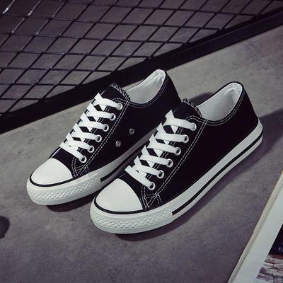 Spring Korean Version of Men's and Women's New Low-top Lovers Canvas Shoes Men's Shoes Casual Shoes Lace-up Board Shoes Men's Large Student Shoes