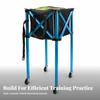 Ball Basket Waterproof Foldable Tennis Cart with Wheels Space-Saving
