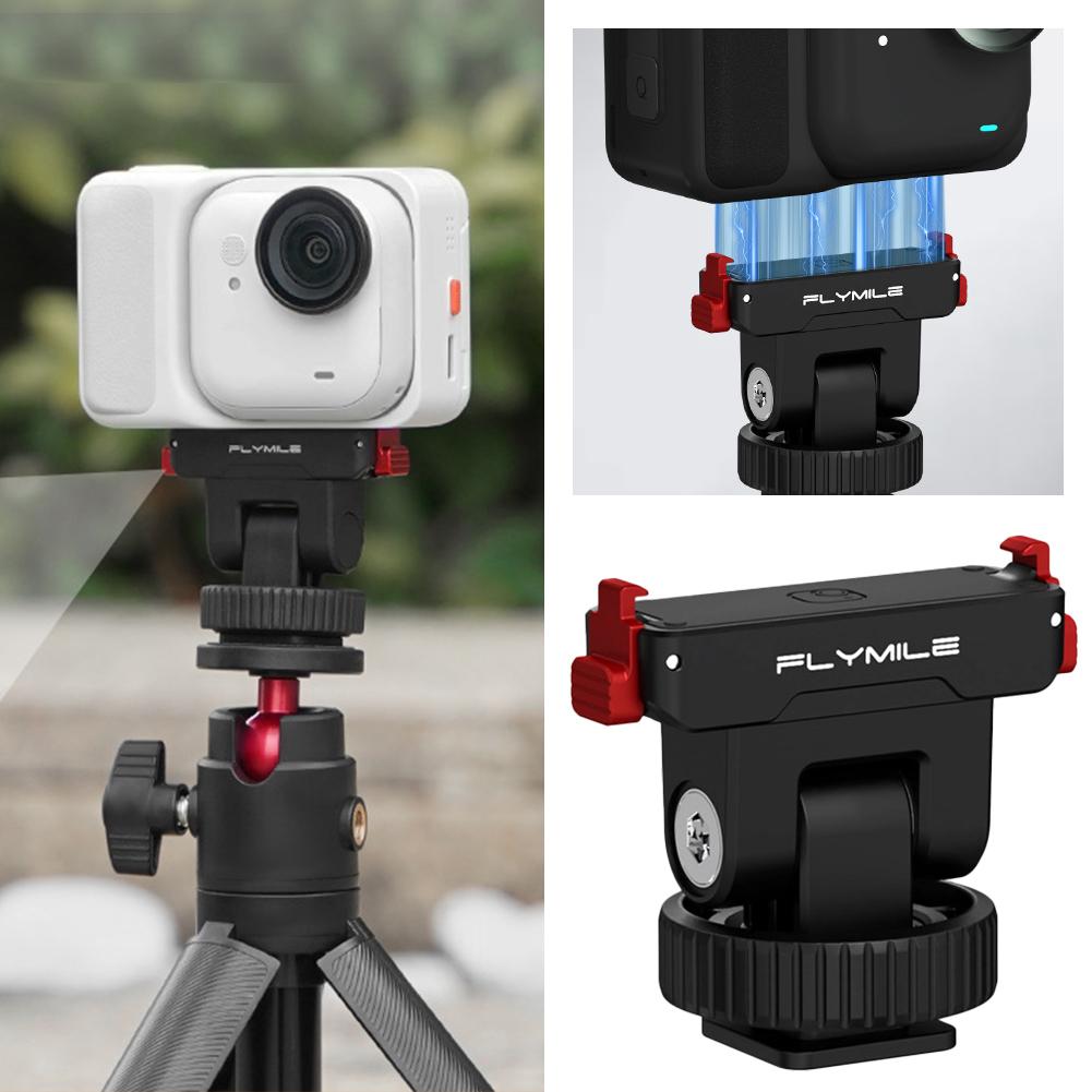For Insta360 GO Ultra Rotatable Quick-Release Base Magnetic Gimbal Quick-Release Base Cold Shoe Extender Base Accessory