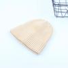 Knitted hat women's autumn and winter versatile straight tube light version pullover wool street tide solid color couple hat