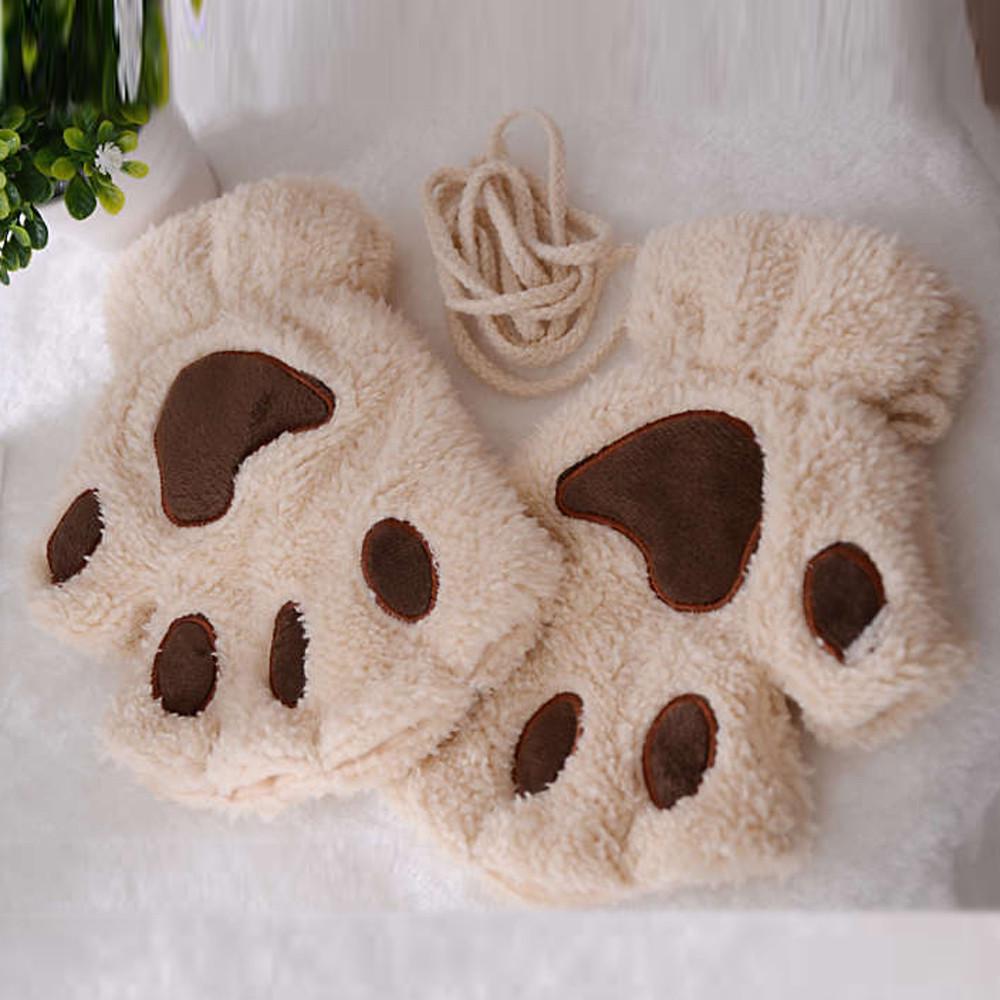 Women Winter Wrist Arm Warmer Knitted Keyboard Long Fingerless Gloves Mitten